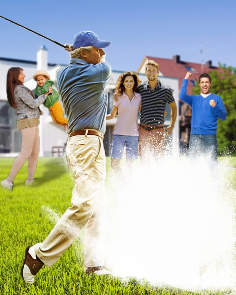 THIODOON 3 Pack Exploding Balls for Golf Party Gender Reveal Prank Funny Joke for Golfers - 3 Piece Set (3 White/Blue & Pink & White) - Image 5